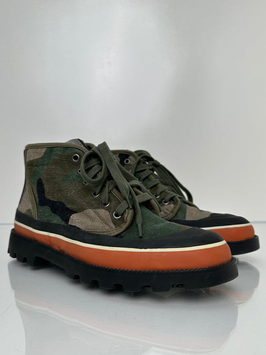 Valentino Camo Combat Boots, 39