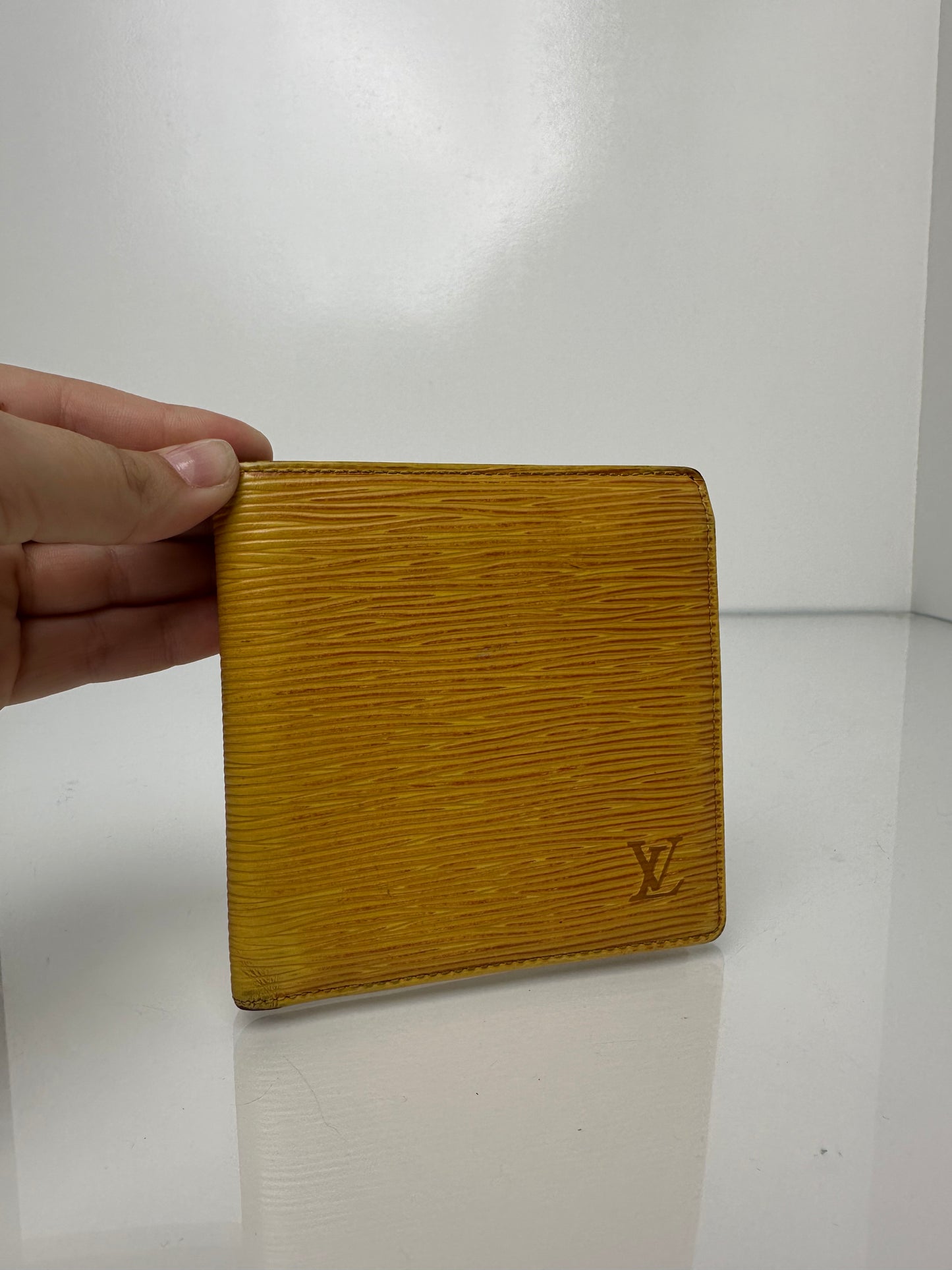 Louis Vuitton Yellow Epi Bifold Wallet