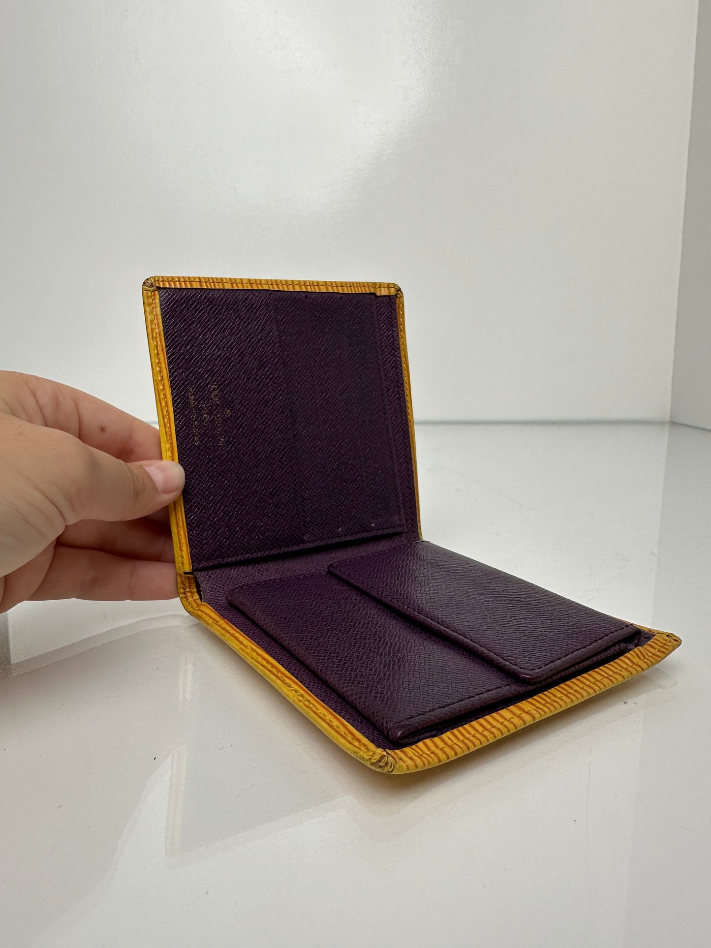 Louis Vuitton Yellow Epi Bifold Wallet