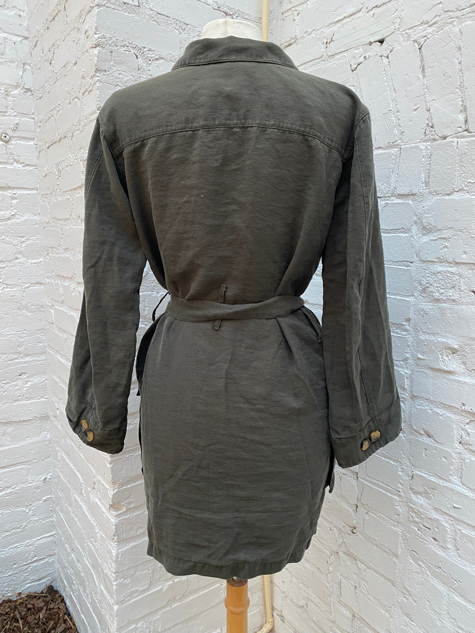 Anine Bing Army Green Dress, XS Anine Bing Army Green Dress, XS