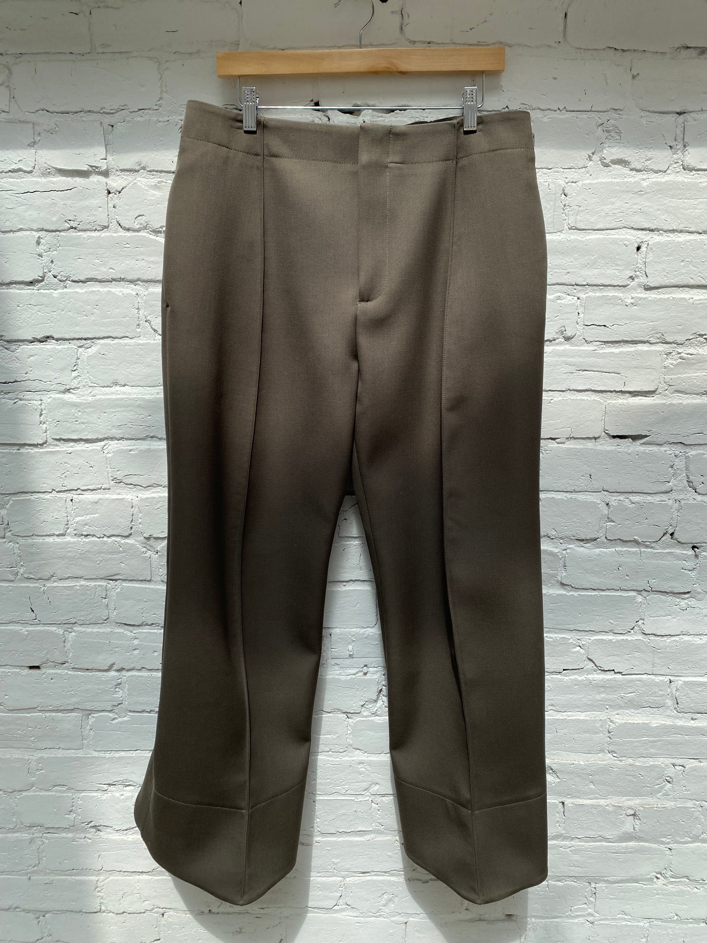 Bottega Veneta Green Wool Blend Pants, 46