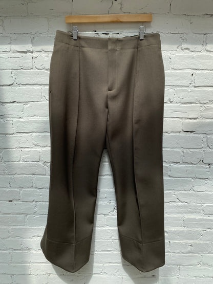 Bottega Veneta Green Wool Blend Pants, 46