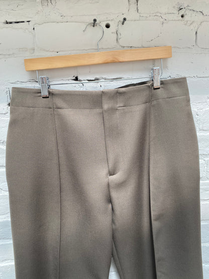 Bottega Veneta Green Wool Blend Pants, 46