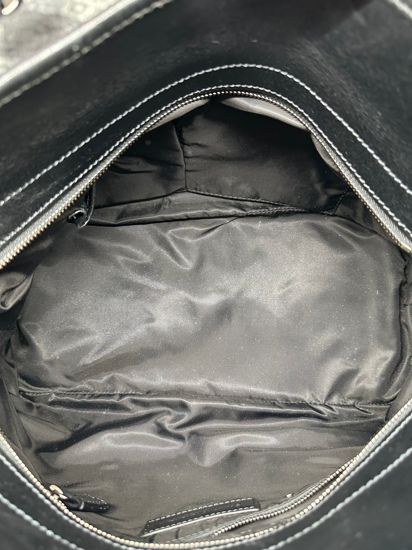 Burberry Grey & Black Tartan Shoulder Bag