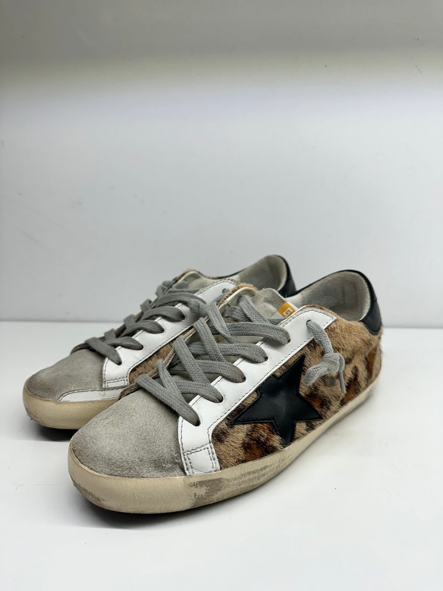 Golden Goose Leopard Sneakers, 35