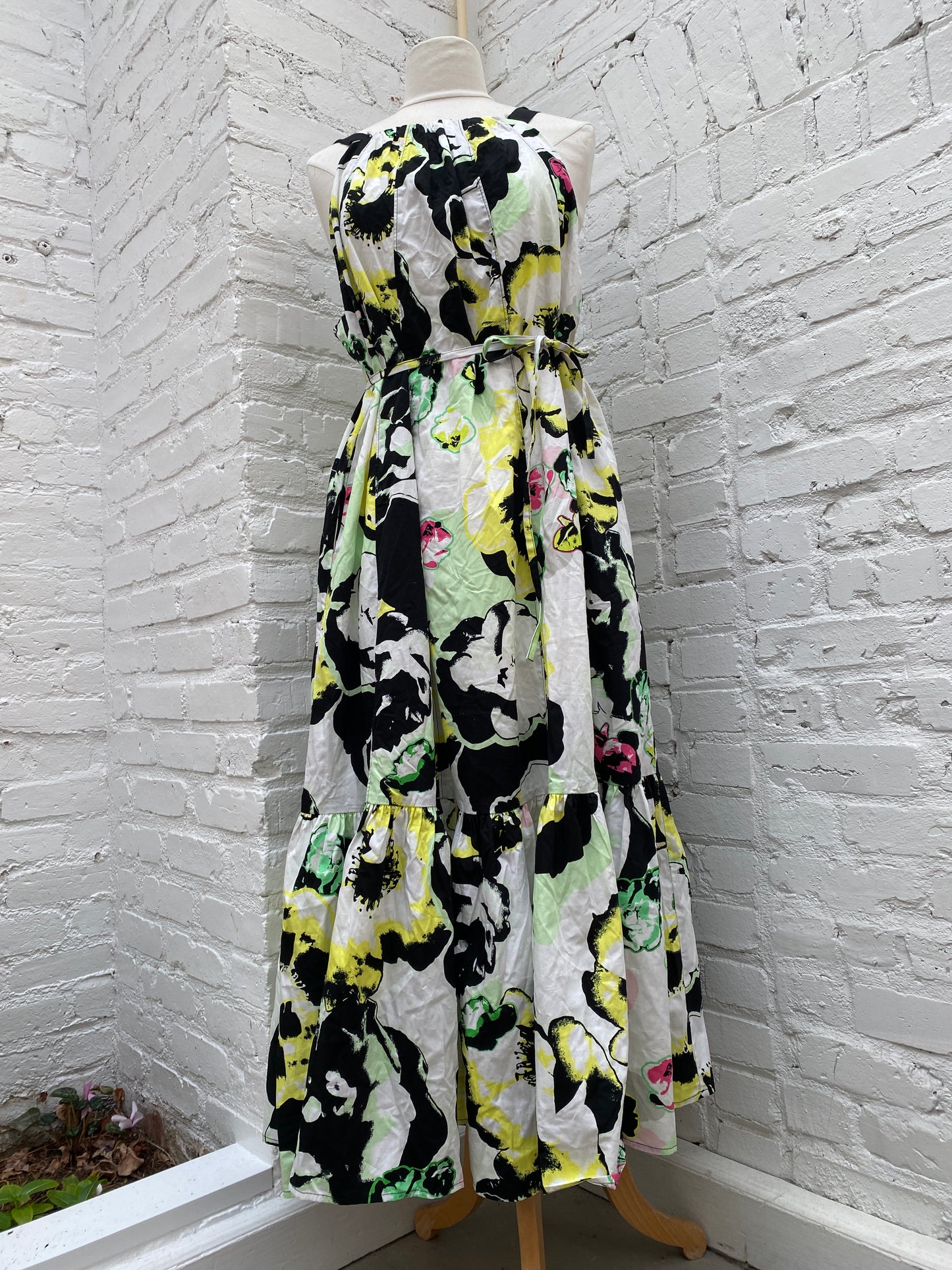 Peter Som Black, White, Yellow & Green Sundress, PL