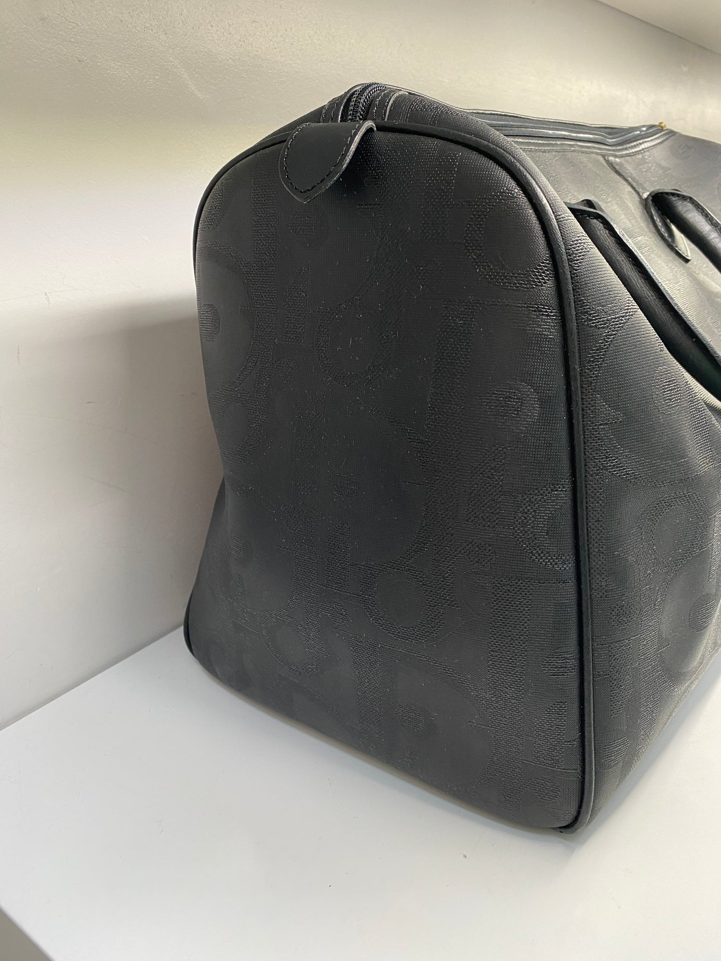 Dior Vintage Black Bowling Bag