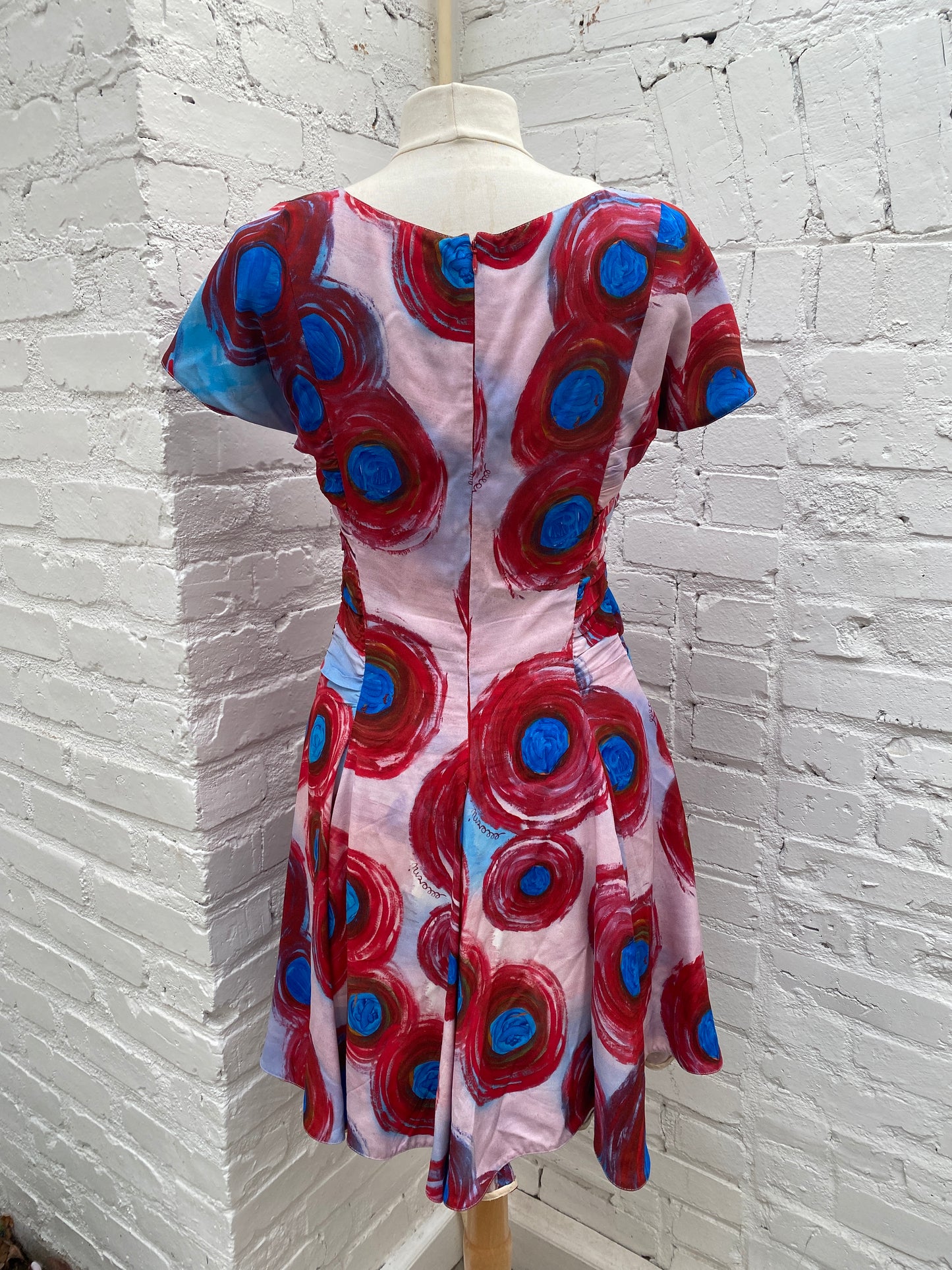 Marni Pink, Red & Blue Paint Dress, 42