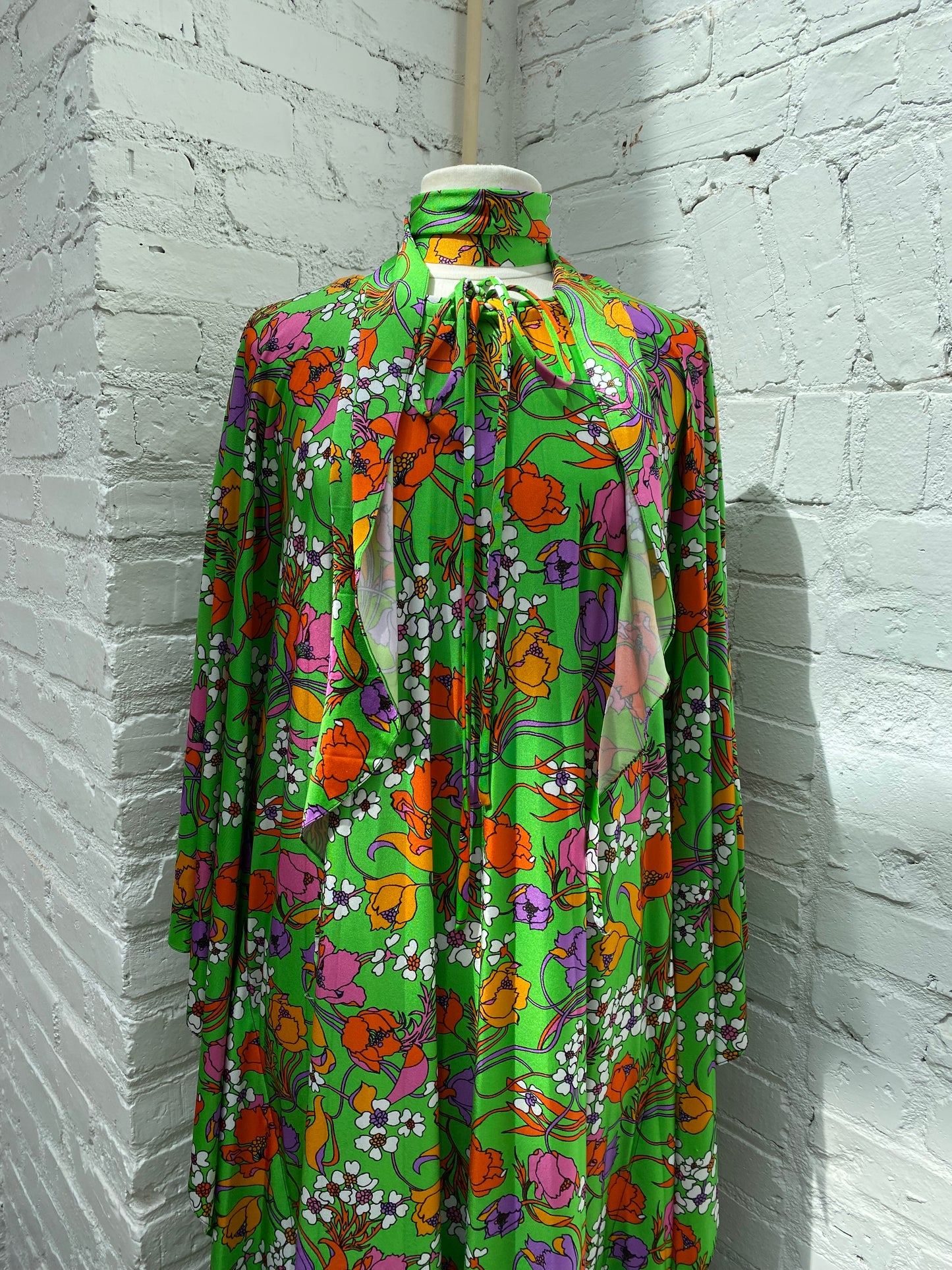 Balenciaga Green/Multicolor Caftan, 40