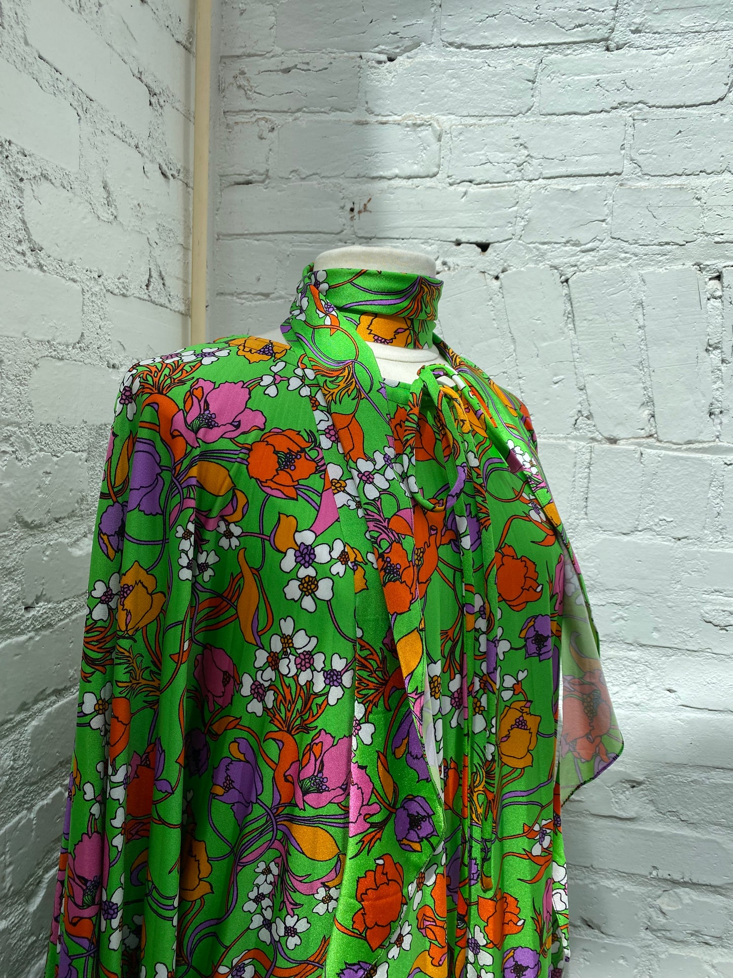 Balenciaga Green/Multicolor Caftan, 40
