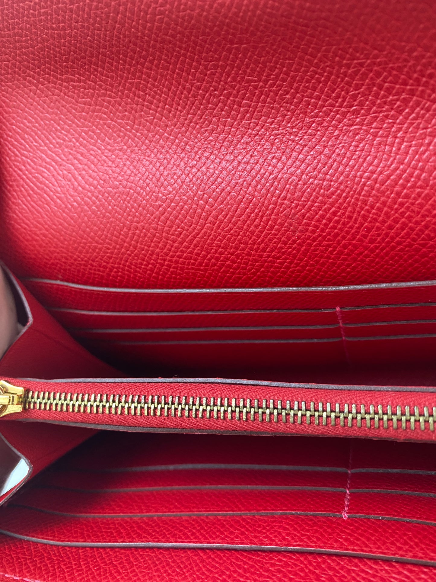 Hermes Kelly Togo Wallet Red GHW