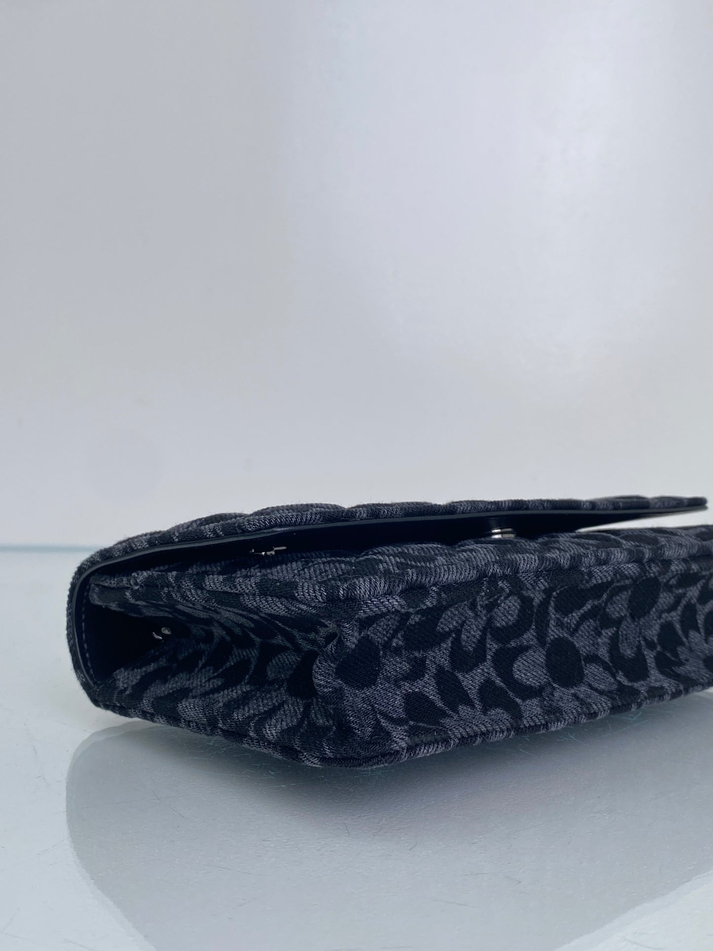 Chanel Denim Floral CC Wallet On Chain Bag RHW