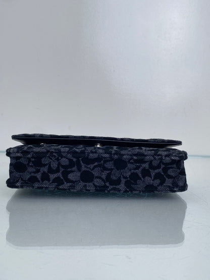 Chanel Denim Floral CC Wallet On Chain Bag RHW