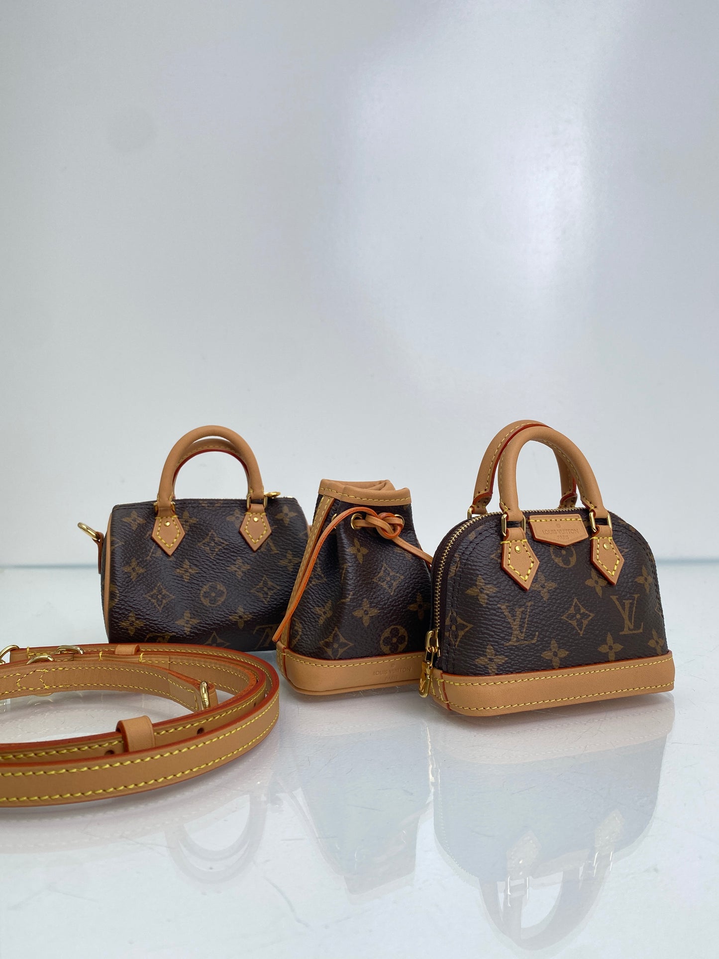 Louis Vuitton Canvas Monogram Mini Icons Trio GHW