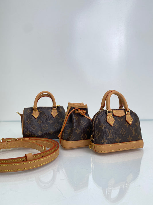 Louis Vuitton Canvas Monogram Mini Icons Trio GHW