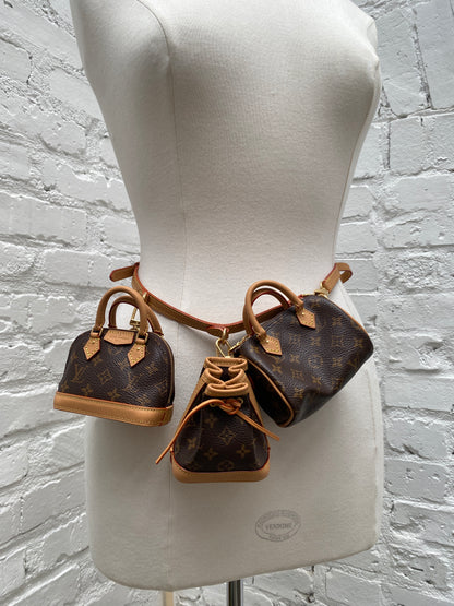 Louis Vuitton Canvas Monogram Mini Icons Trio GHW