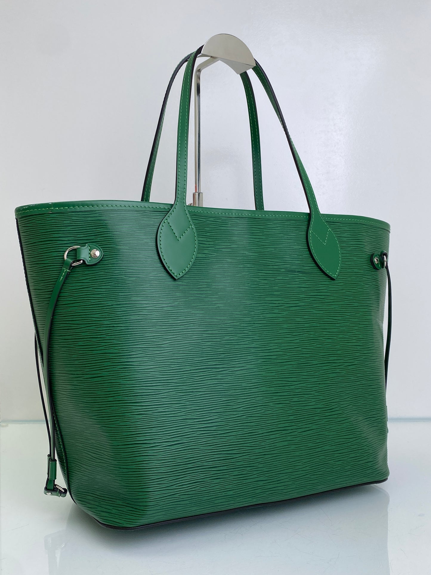 Louis Vuitton Green Epi Leather Neverfull MM Bag SHW