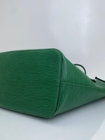 Louis Vuitton Green Epi Leather Neverfull MM Bag SHW