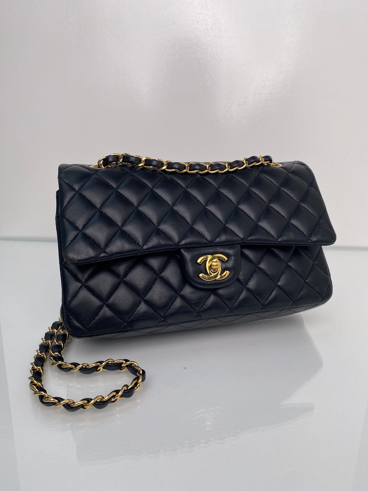 Chanel Classic Black Medium Lambskin Bag GHW