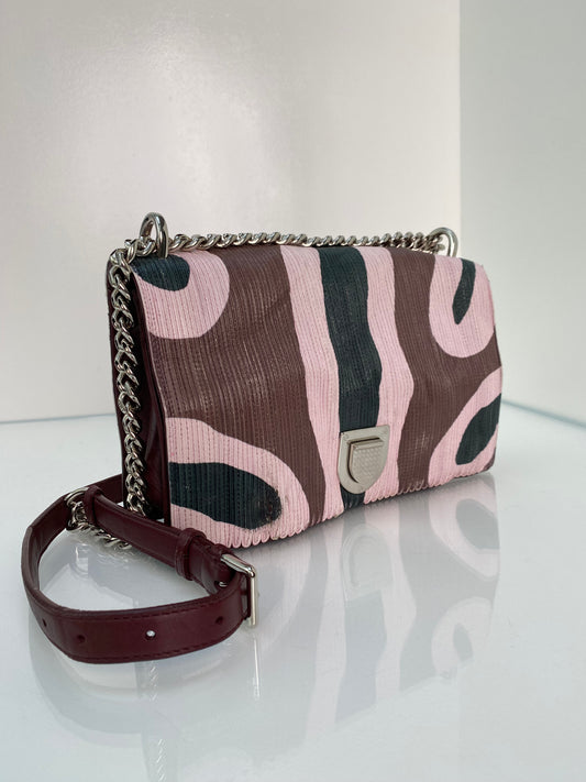 Dior Pink, Purple, & Green Diorama Bag SHW (As Is)