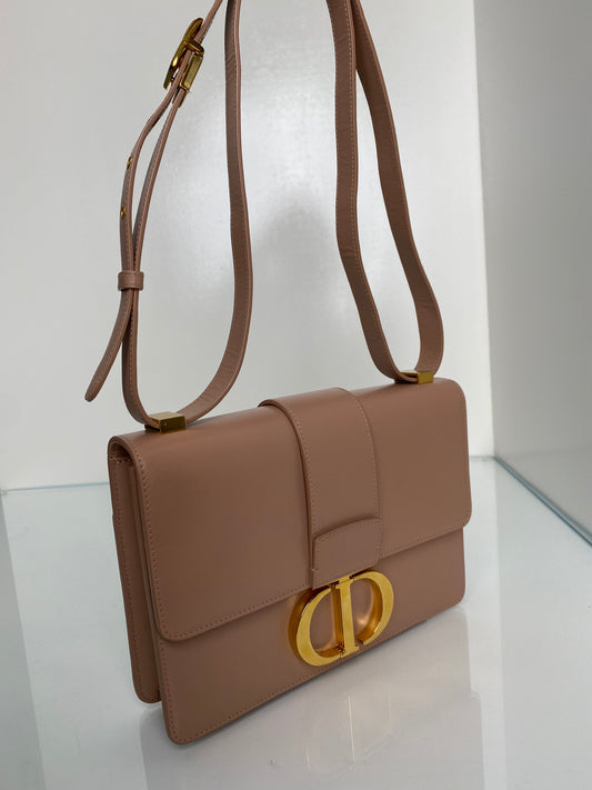 Christian Dior Dusty Pink 30 Montaigne Flap Bag GHW