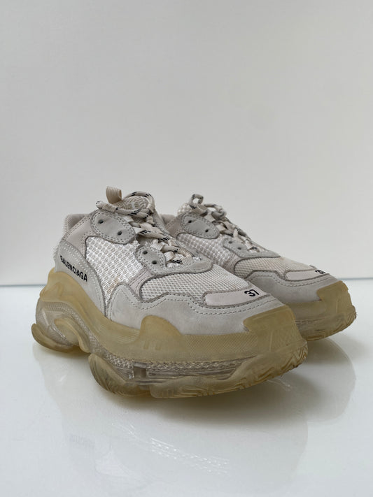 Balenciaga Triple S White Sneakers 37