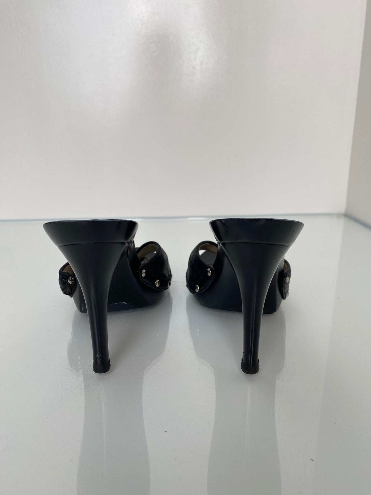 Dior Vintage Black Cannage Heels, 39