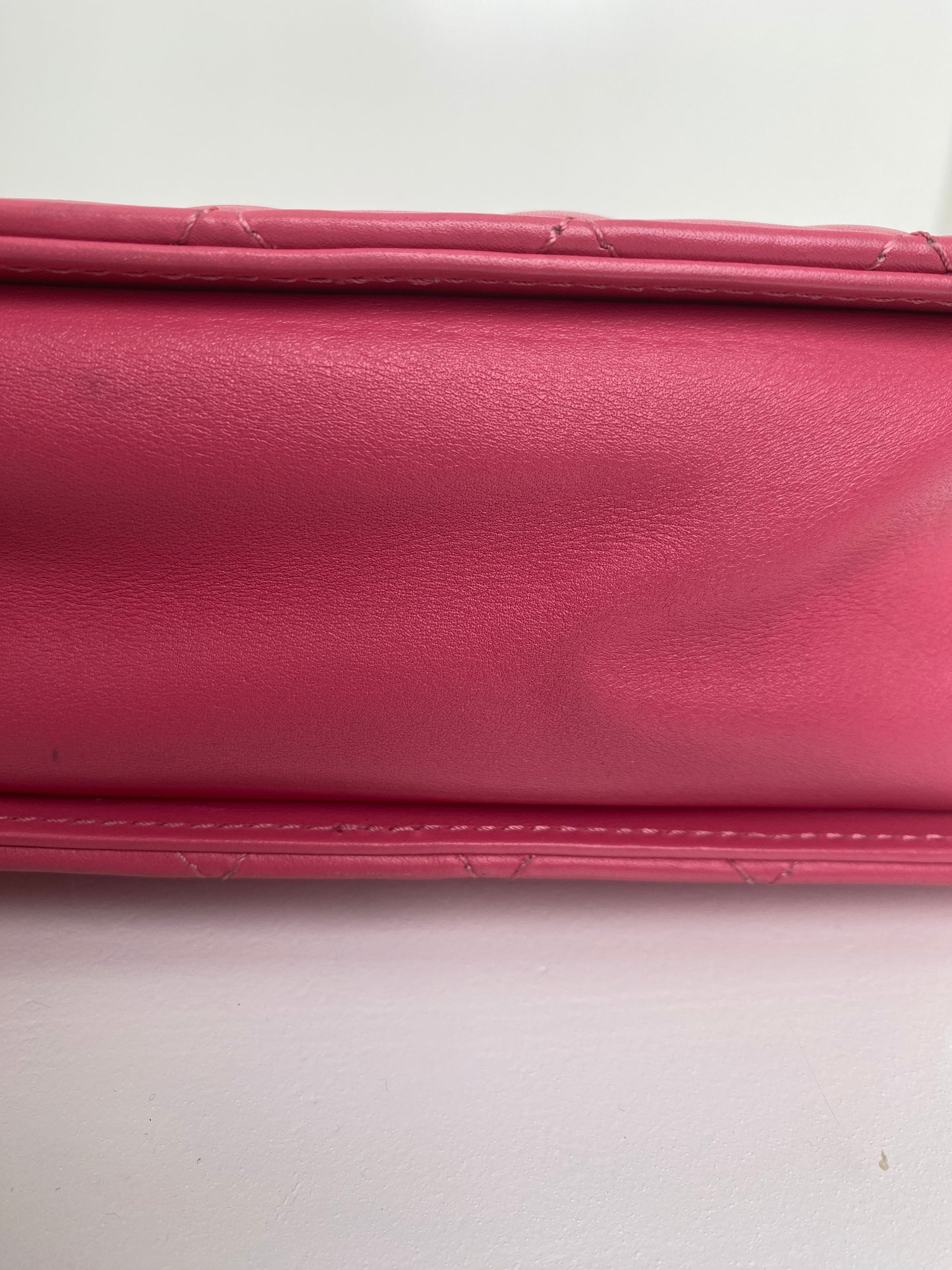 Chanel Pink Lambskin Once Upon A Time Accordian Bag GHW