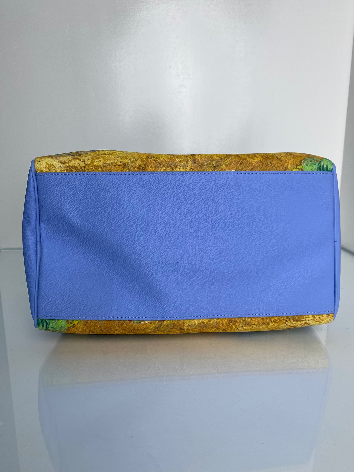 Louis Vuitton x Jeff Koons Blue & Yellow Van Gogh Speedy 30 Bag GHW & Blue HW