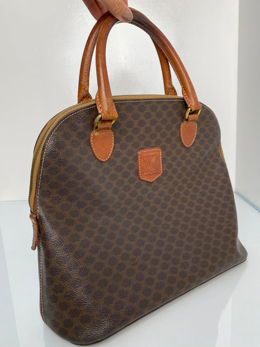 Celine Vintage Macadam Top Handle Bag GHW