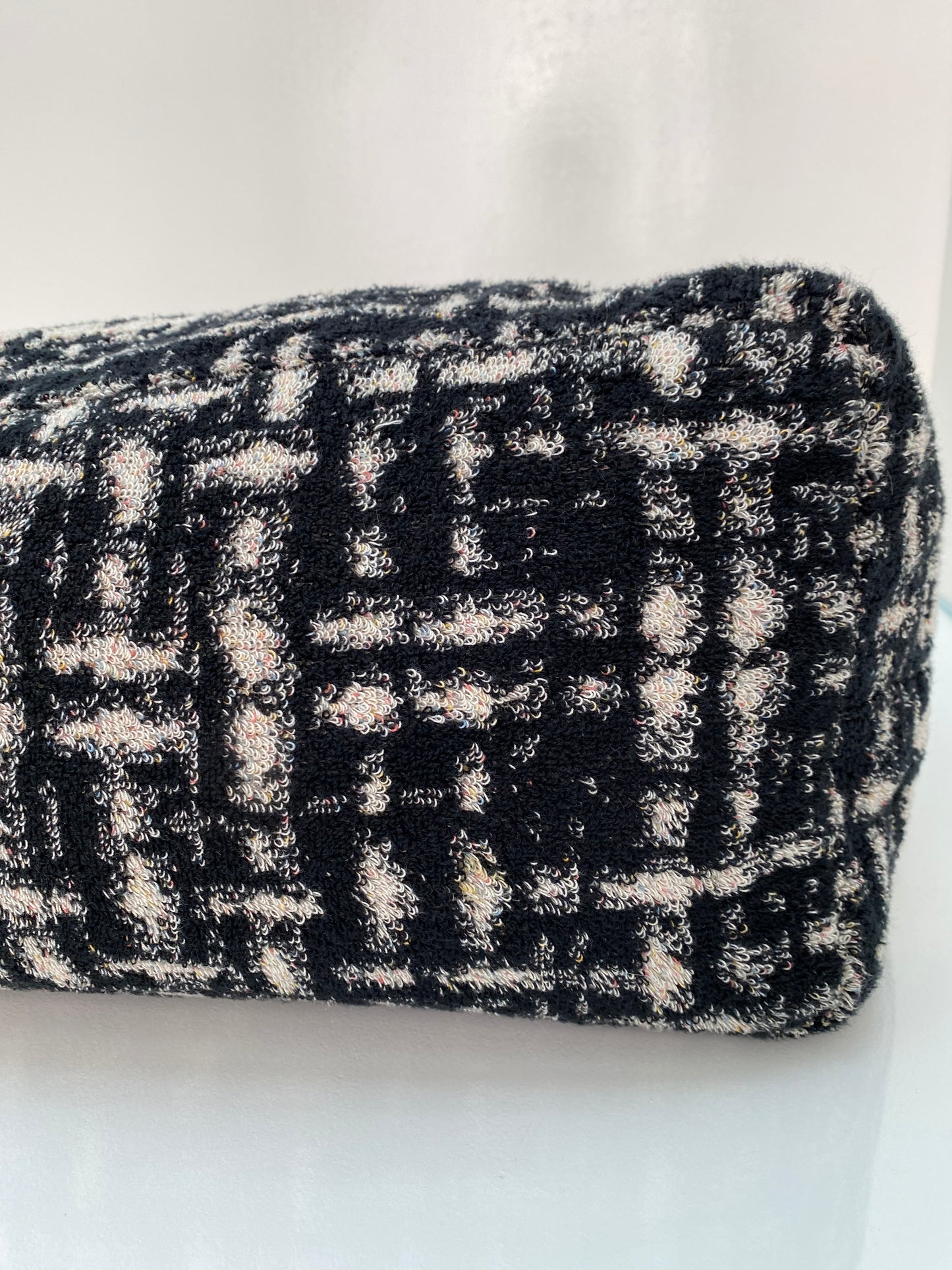 Chanel Black/Grey Towel Bag with Pouch