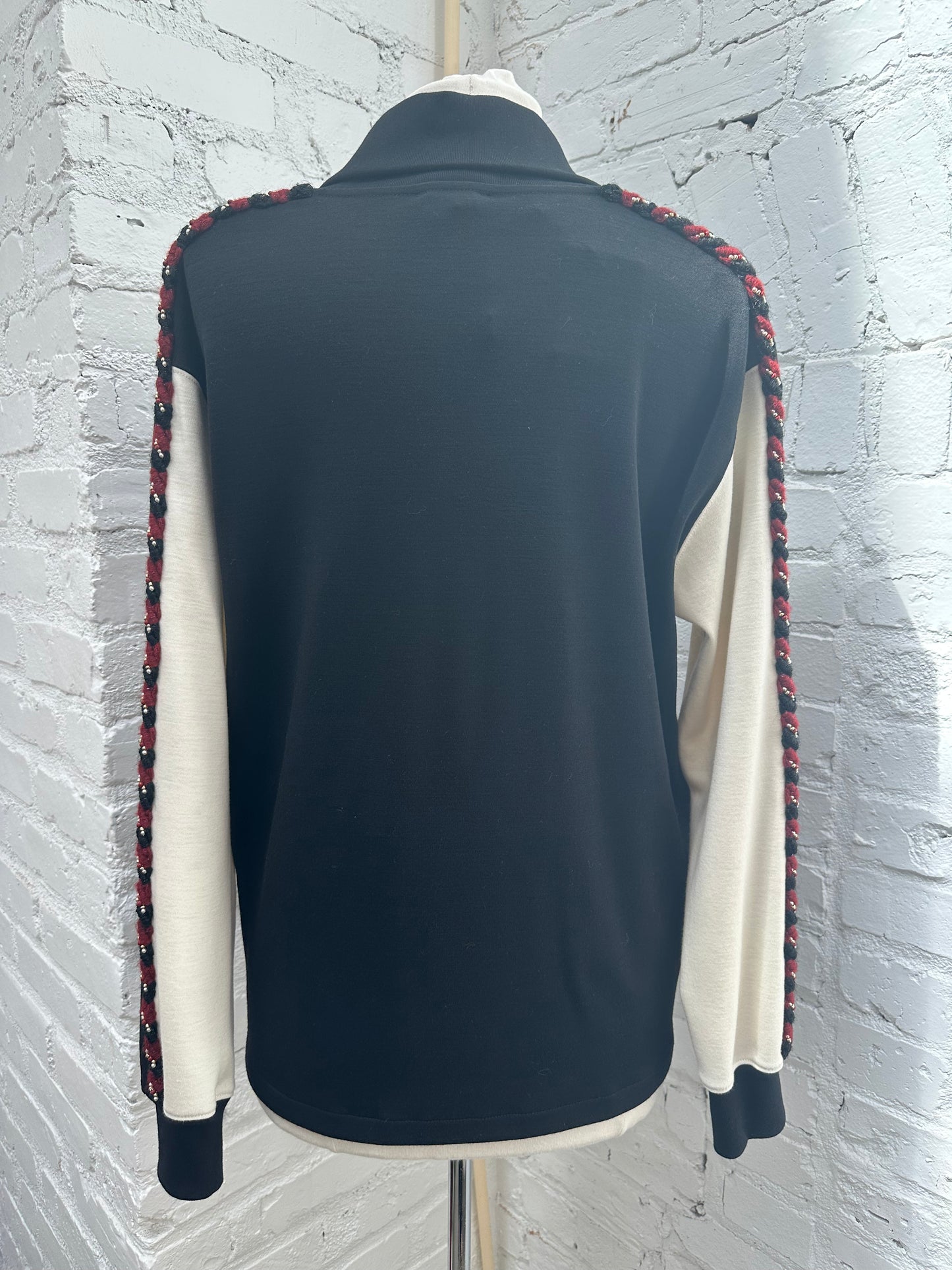 Chanel Black/Multicolor CC Sequin Collared Shirt, 42/44