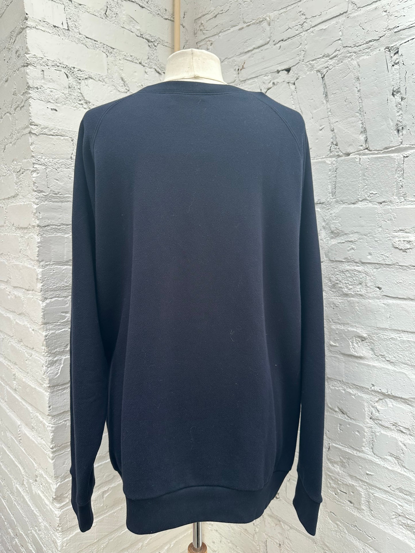 Gucci Navy Teddy Bear Crewneck Sweatshirt, L