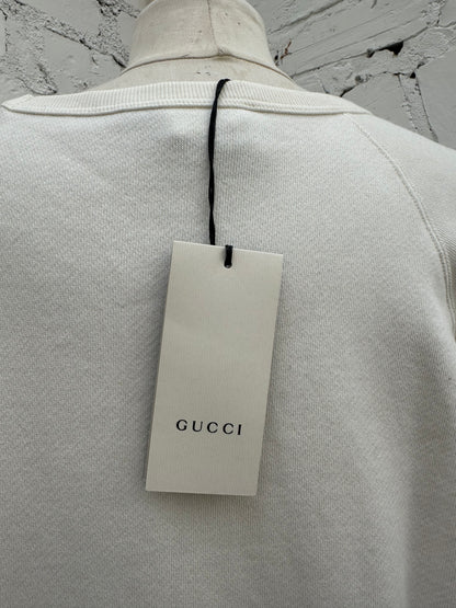 Gucci “Magic Gucci” White Crewneck Sweatshirt, L