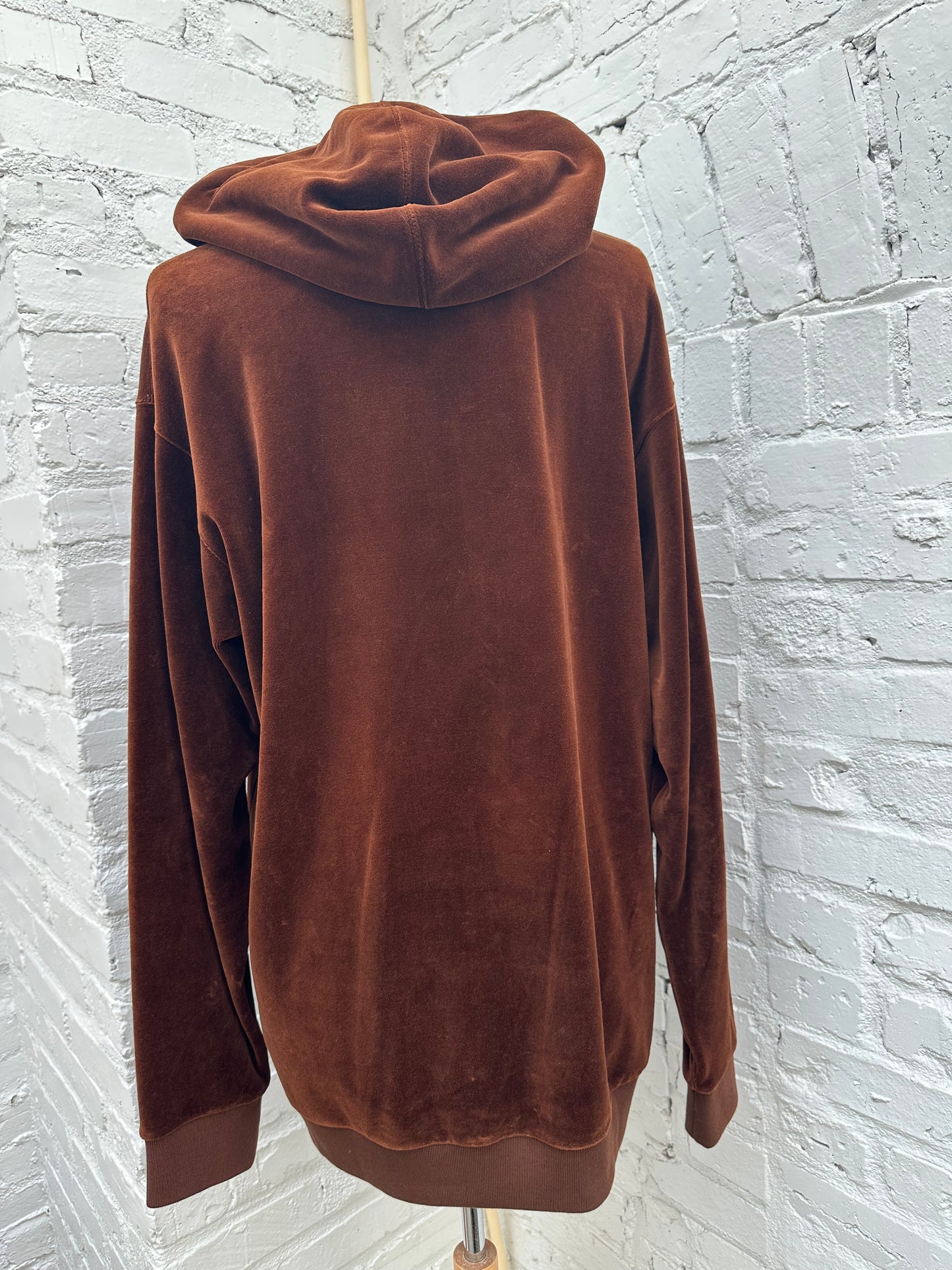 Gucci Maison De L’Amour Brown Velvet Hoodie, L