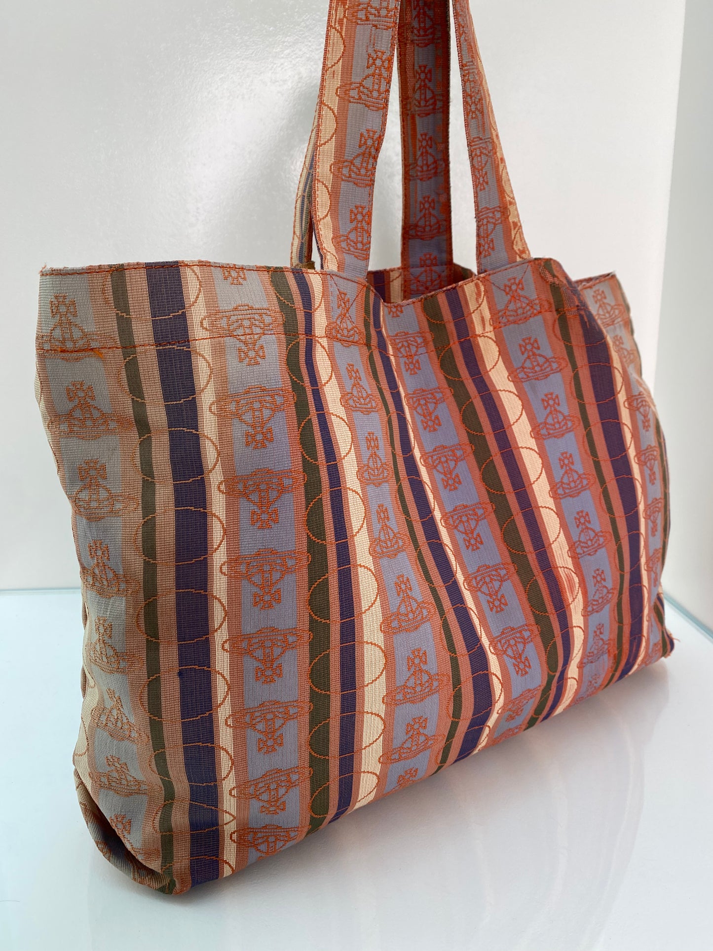 Vivienne Westwood Orange & Purple Tote Bag
