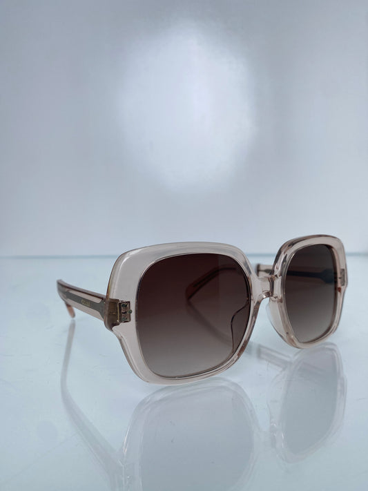 Celine Pink Acetate Square Sunglasses
