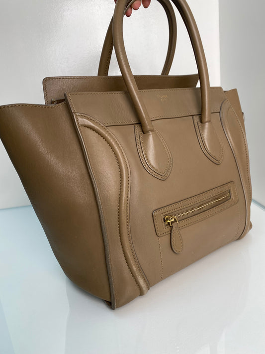 Celine Brown Luggage Mini Tote
