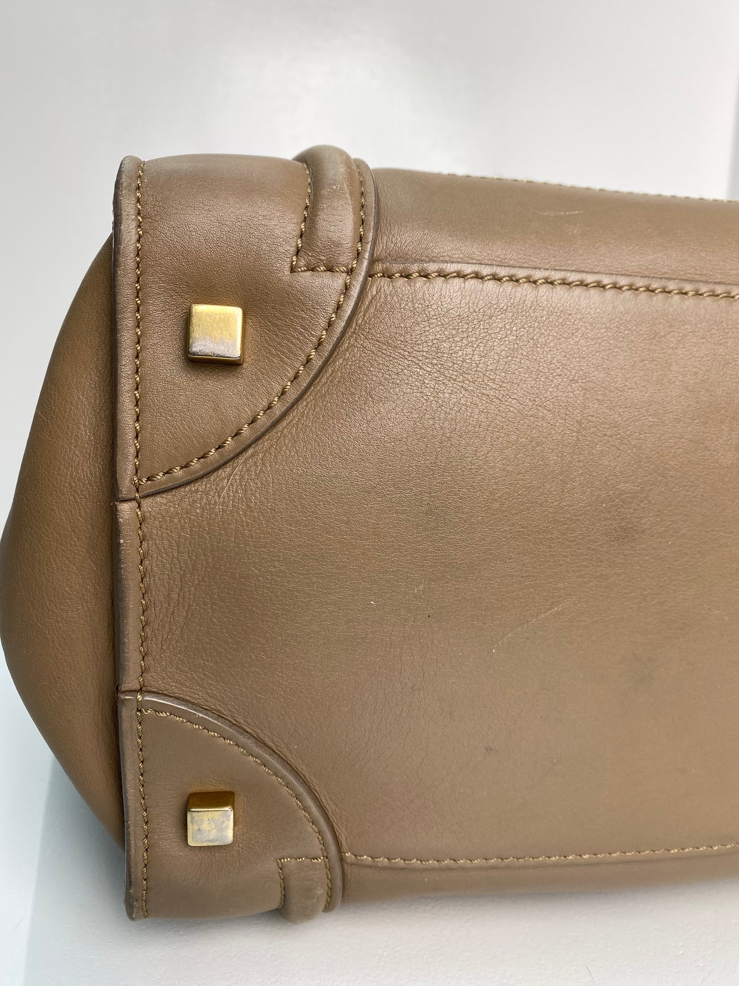 Celine Brown Luggage Mini Tote
