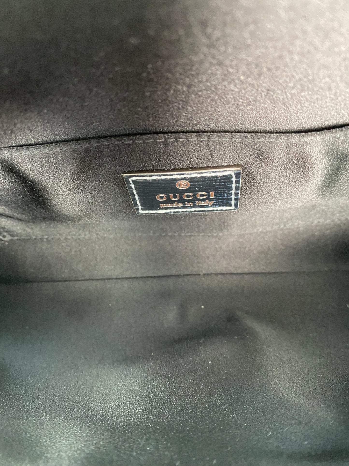 Gucci Rhinestone Horsebit Shoulder Bag SHW