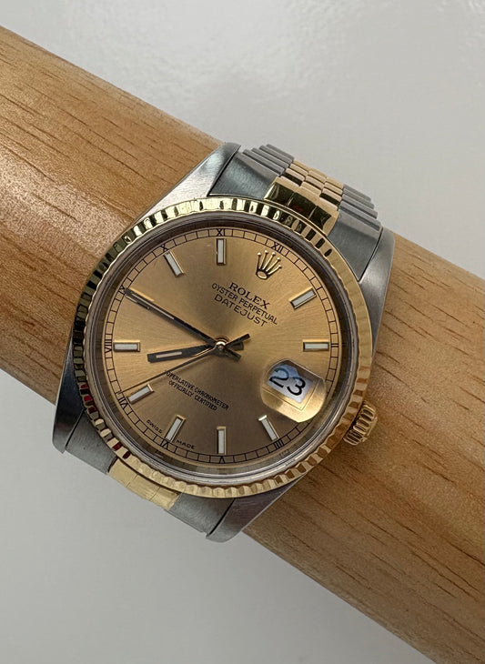 Rolex Datejust 36Mm Two Tone Watch