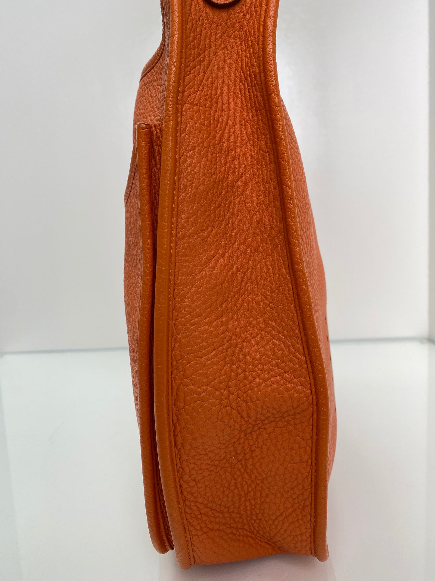 Hermes Evelyne GM Orange Clemence SHW