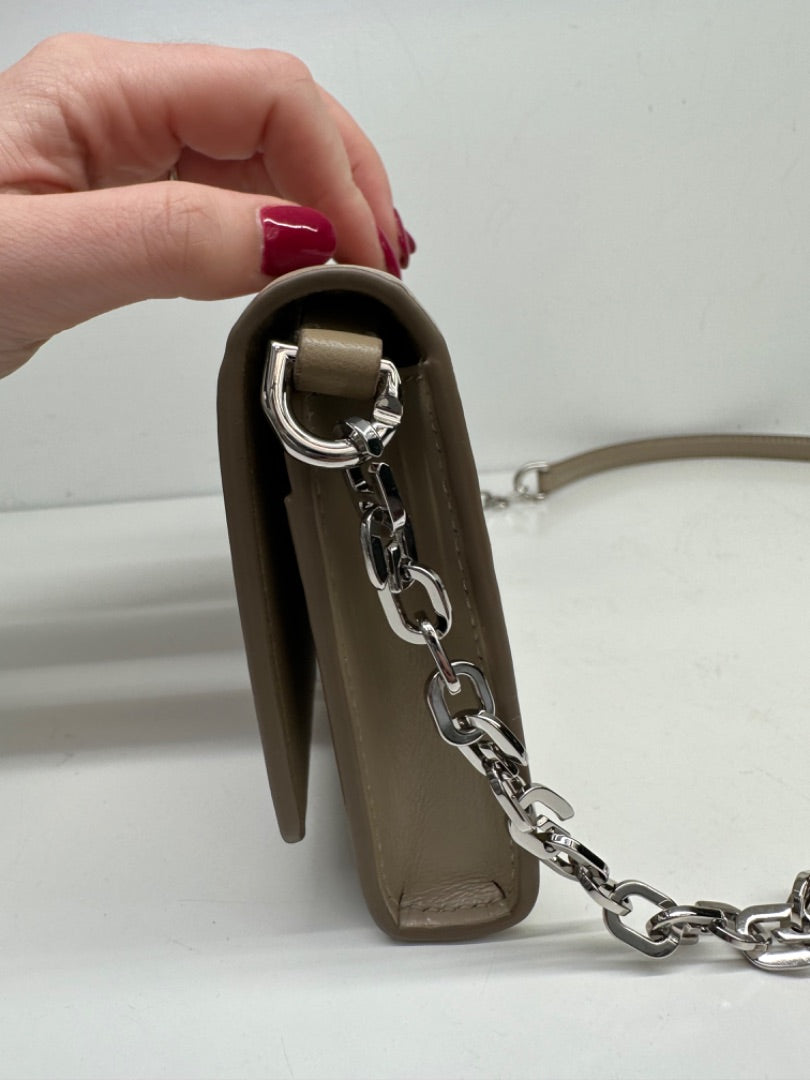 Givenchy Beige Leather Chain Detailing Shoulder Bag SHW