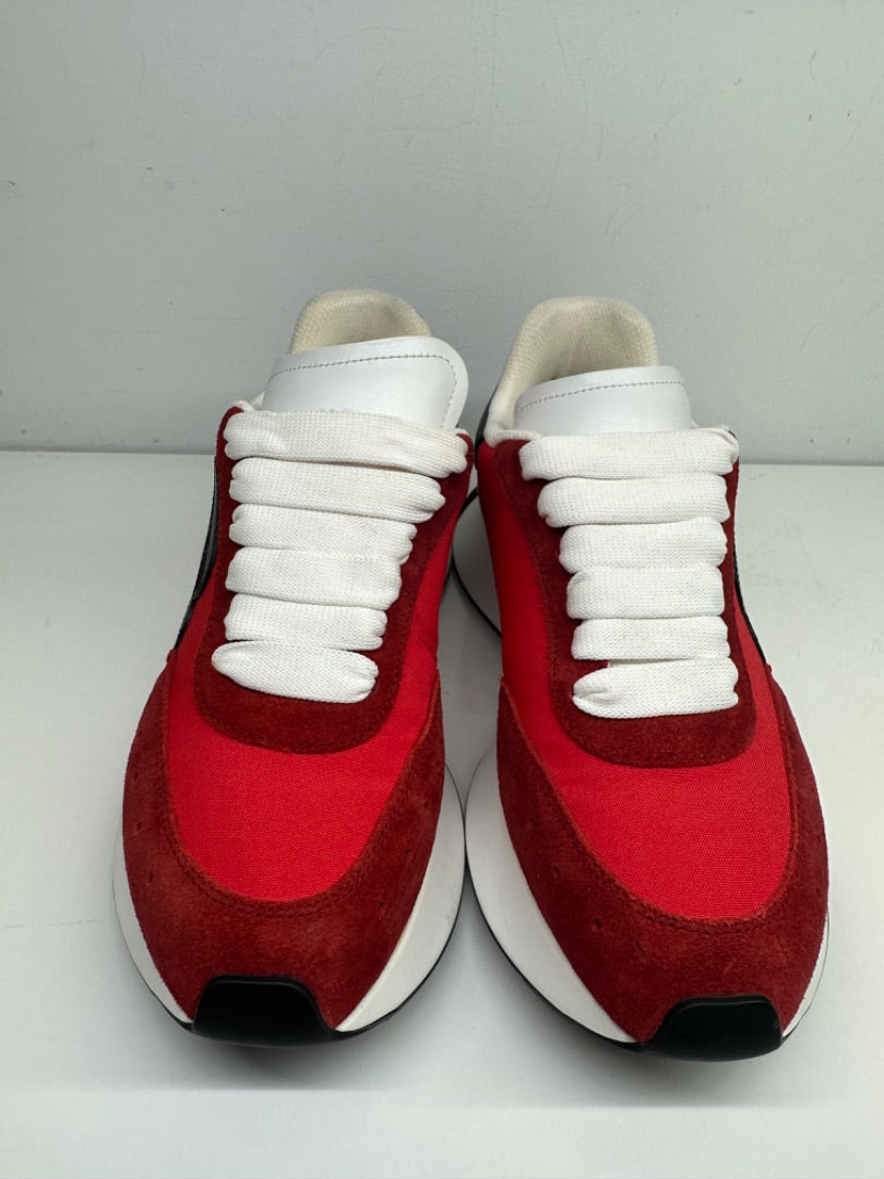 Alexander Mcqueen Red & Black Sneakers, 6