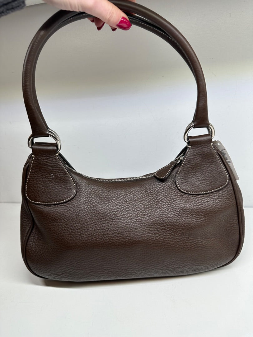 Prada Brown Leather Vintage Shoulder Bag