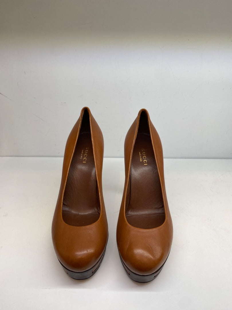 Gucci Brown Heel, 35 1/2 (As Is)