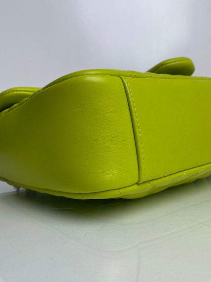 Gucci Marmont Lime Green Shoulder Bag PHW