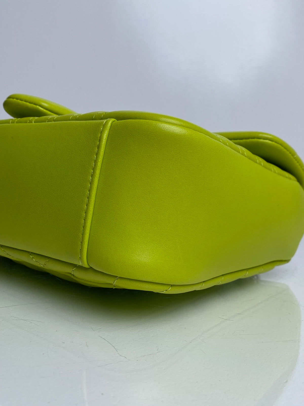 Gucci Marmont Lime Green Shoulder Bag PHW