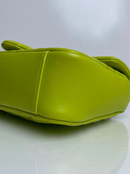 Gucci Marmont Lime Green Shoulder Bag PHW