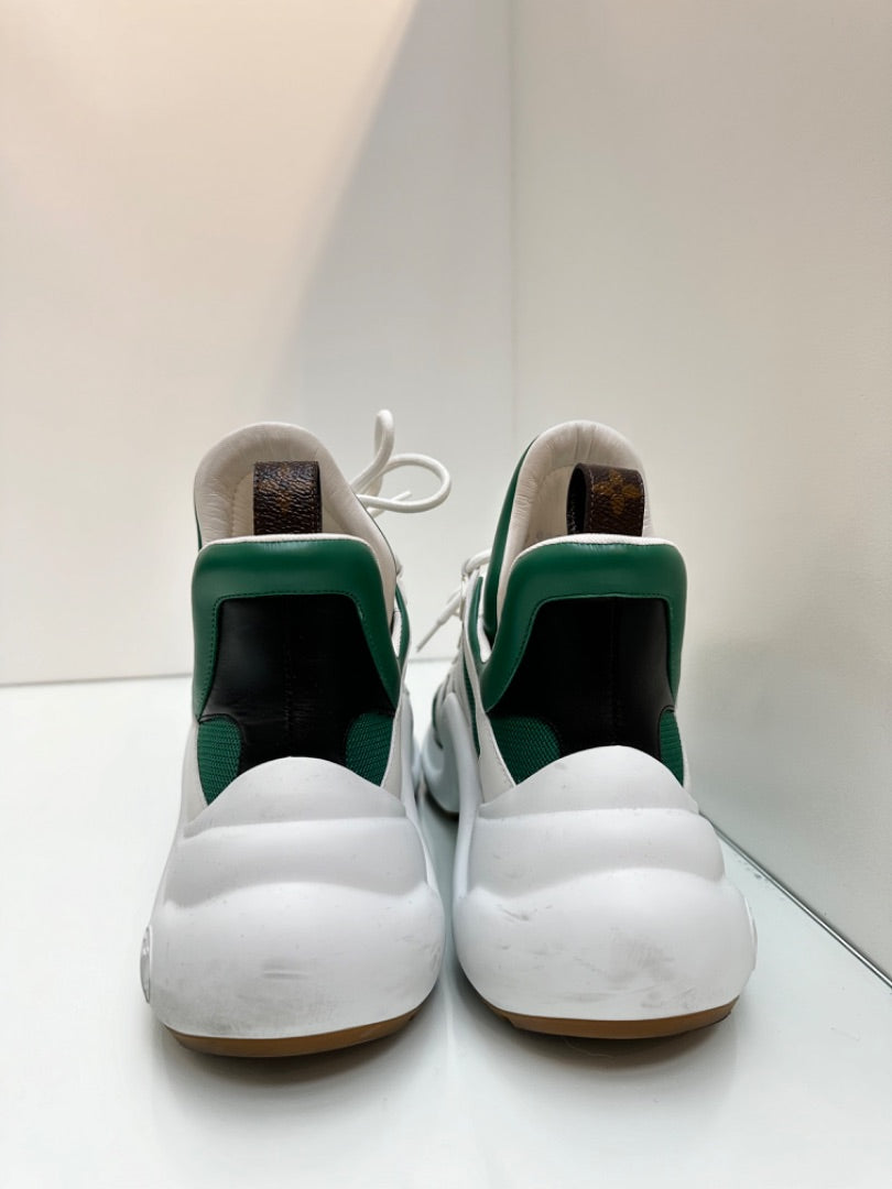 Louis Vuitton Black & Green Archlight Sneakers, 40